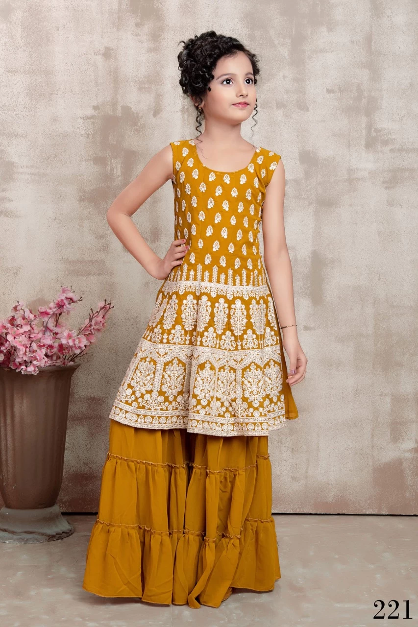 Designer girls sharara