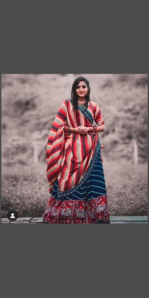 Santvani Patola Lehenga