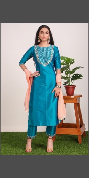 Art silk suit