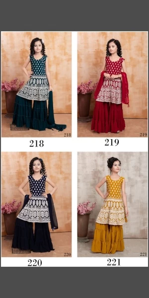 Designer girls sharara