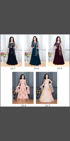 Elegant lehengas from Georgette